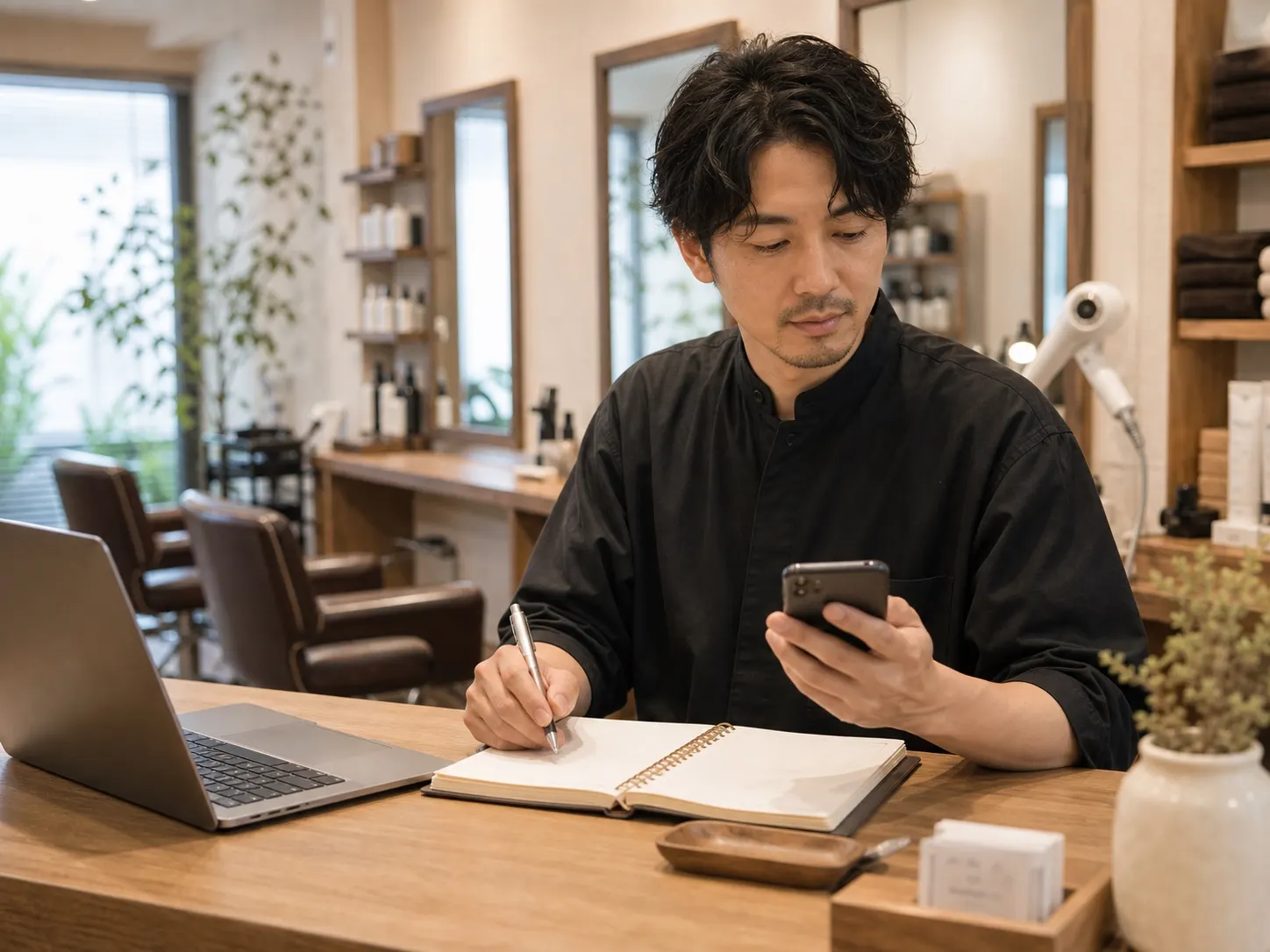 お客様が迷いやすい場所をチェックリストで整理している場面