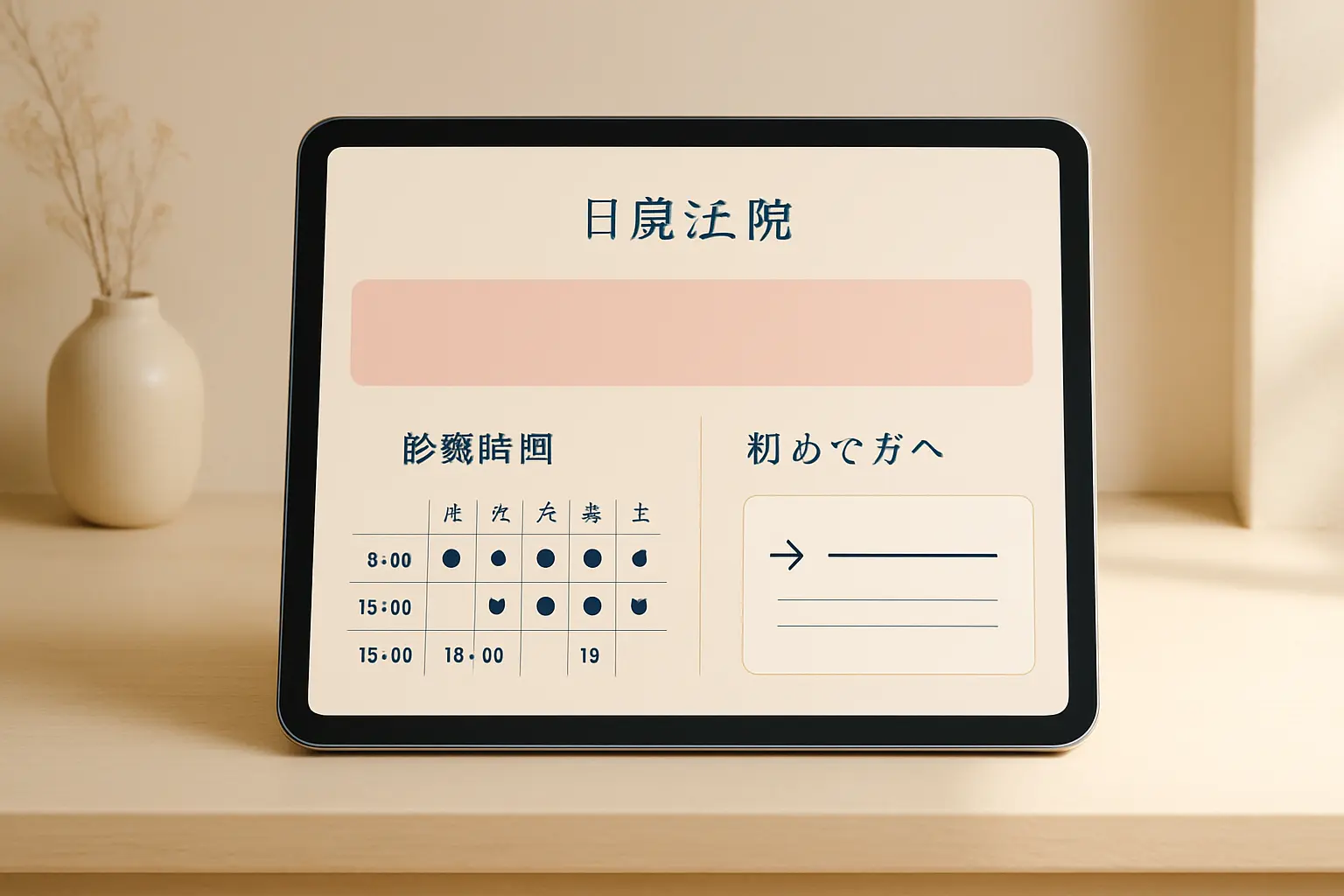 クリニック向けホームページ制作のイメージ